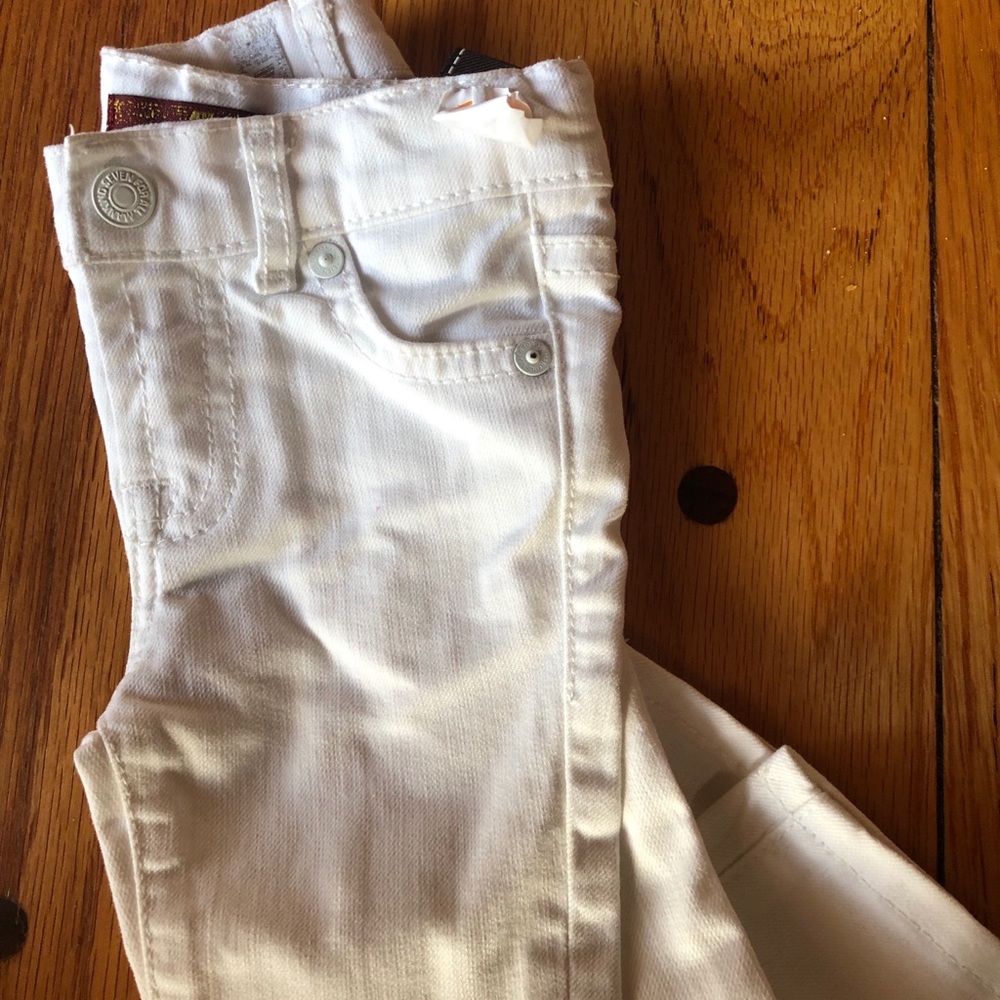 Seven for all mankind toddler white jeans 12 Mo